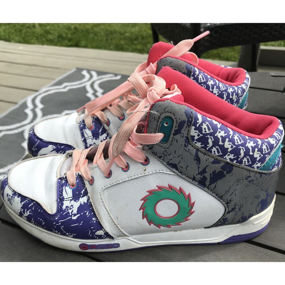 Razor Girls Size 6 Sneakers High Top Skateboard shoes Ground Force Drifter